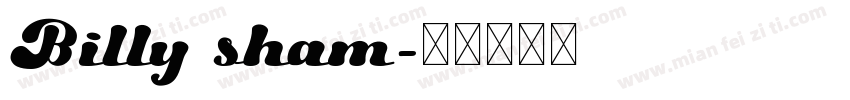 Billy sham字体转换